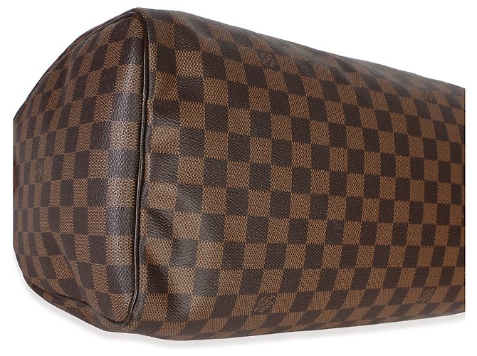 Louis Vuitton Damier Ebene Canvas Speedy 35 Marrom - vista 5
