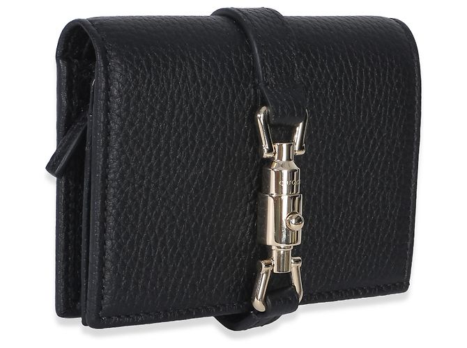 Portafoglio Mini Jackie 1961 Gucci in pelle di vitello Piuma nera Nero - vista 4