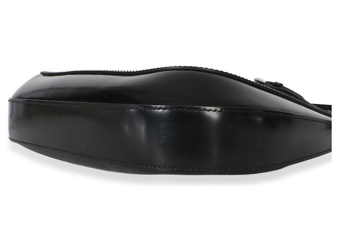 Borsa a spalla Cleo Large Prada in pelle Spazzolato nera Nero - vista 6