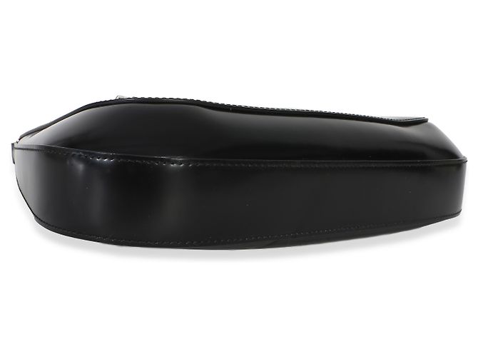 Borsa a spalla Cleo Large Prada in pelle Spazzolato nera Nero - vista 7