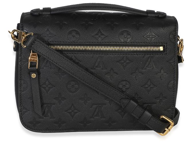 Louis Vuitton Black Monogram Empreinte Pochette Metis Negro - vista 2