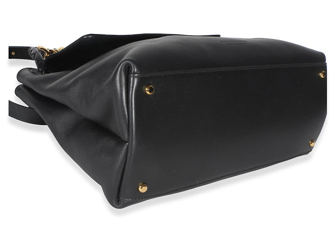 Bottega Veneta Ciao Ciao Medium in vitello setoso nero - vista 4