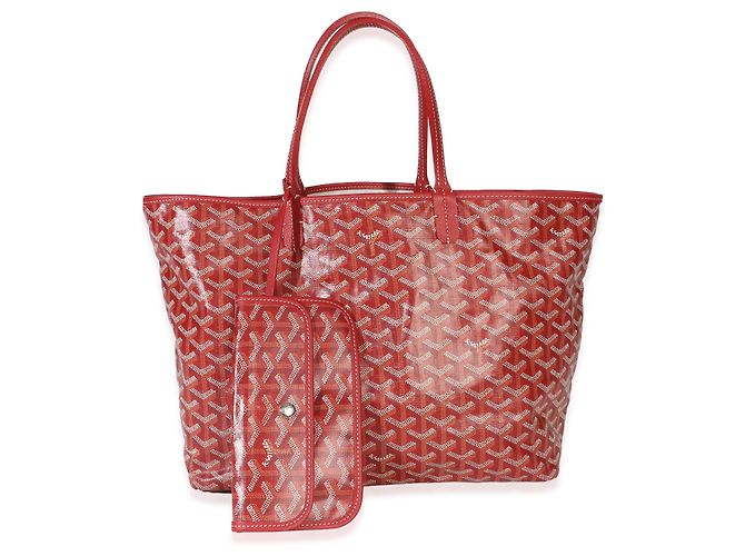 Goyard Red Goyardine Canvas Saint Louis PM Rosso - vista 8