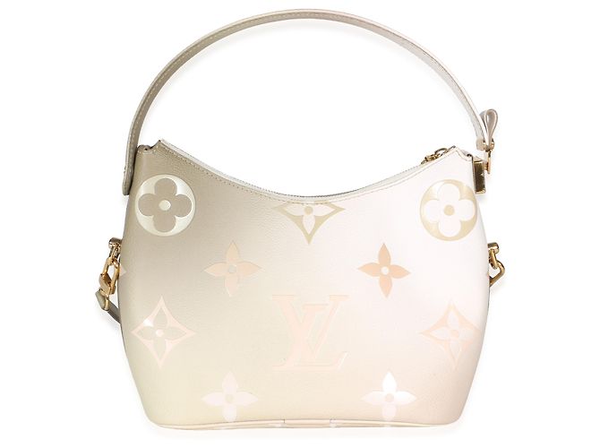 Louis Vuitton Sunset Kaki Monogram Giant Spring In The City Marshmallow Hobo Beige - vista 2