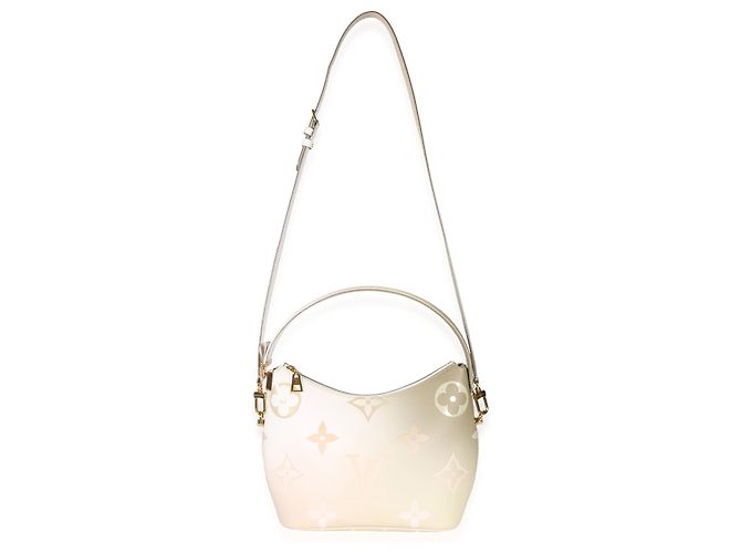 Louis Vuitton Sunset Kaki Monogram Giant Spring In The City Marshmallow Hobo Beige - vista 5