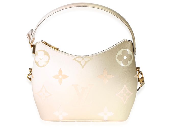 Louis Vuitton Sunset Kaki Monogram Giant Spring In The City Marshmallow Hobo Beige - vista 8