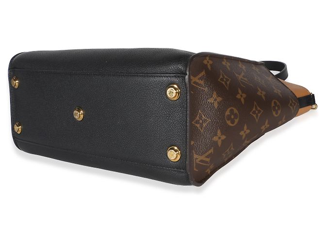 Louis Vuitton Black Monogram Canvas On My Side MM Negro - vista 6
