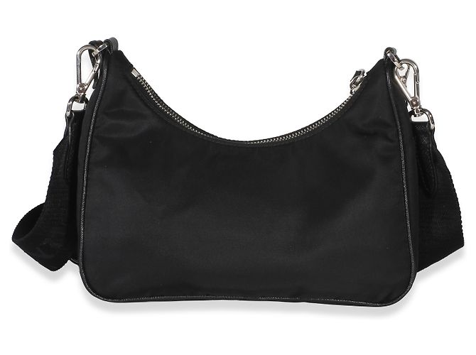 Borsa Prada Re-Edition 2005 in Re-Nylon Nero - vista 2