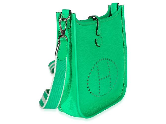 Hermès Vert Comics Clemence Mini Evelyne 16 TPM PHW Verde - vista 2