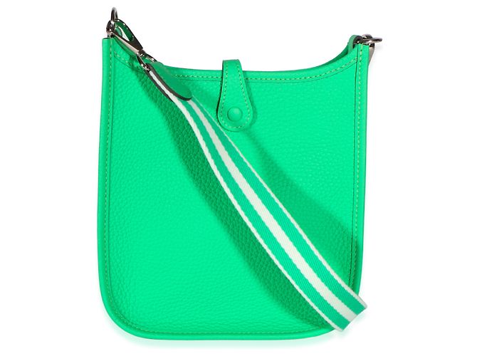 Hermès Vert Comics Clemence Mini Evelyne 16 TPM PHW Verde - vista 6