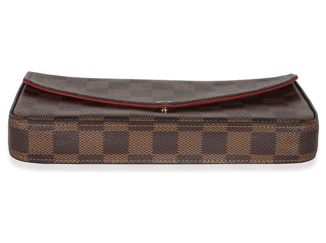 Louis Vuitton Damier Ebene Canvas Felicie Pochette Marrone - vista 6