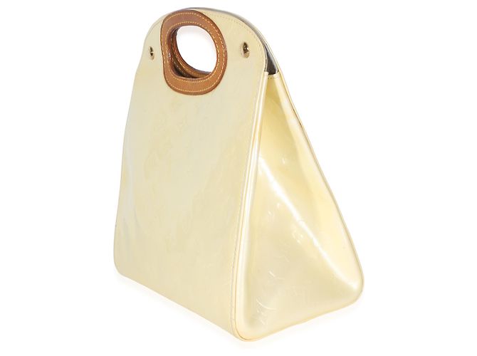 Louis Vuitton Pale Yellow Monogram Vernis Maple Drive Giallo - vista 3