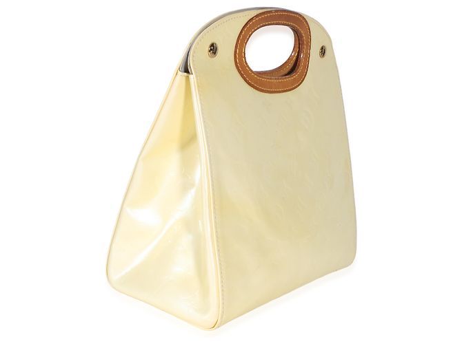 Louis Vuitton Pale Yellow Monogram Vernis Maple Drive Giallo - vista 4