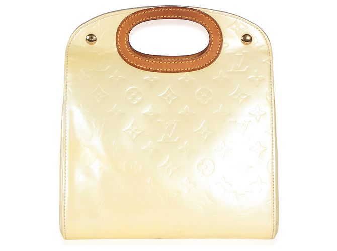 Louis Vuitton Pale Yellow Monogram Vernis Maple Drive Giallo - vista 7