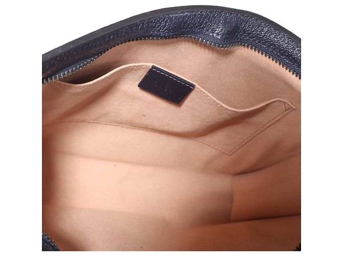 Pouch Ophidia Large in tela GG Supreme blu navy Gucci - vista 5