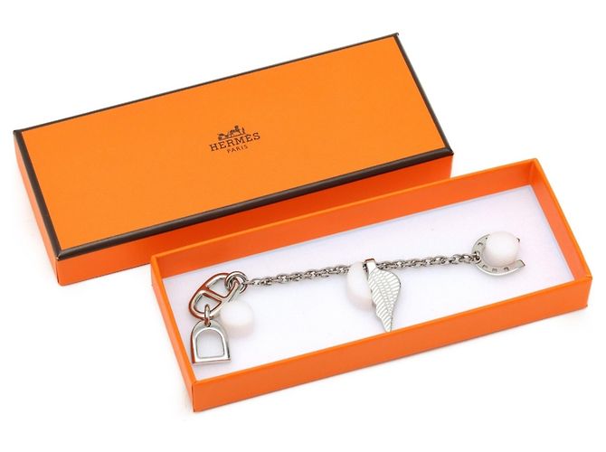 Ring Hermès Portachiavi Hermes Bon Voyage Argento - vista 4