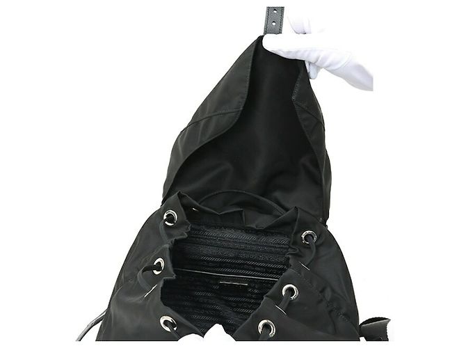 Saffiano Mochila Prada Medium Preto - vista 5