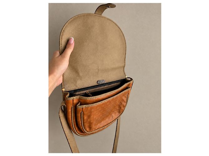 Fendi Zucca Monogram Schultertasche Braun Orange - Ansicht 4