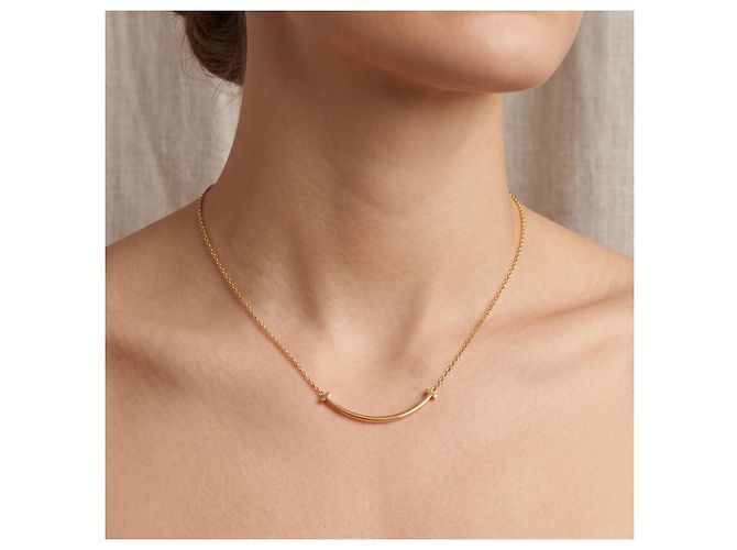 Tiffany T Tiffany & Co. Collana T Smile in Oro Giallo D'oro - vista 4