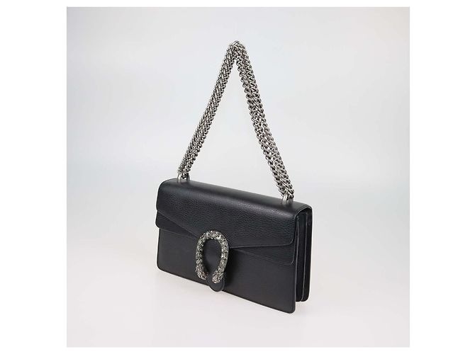 Borsa a tracolla piccola Dionysus in pelle nera Gucci Nero - vista 2