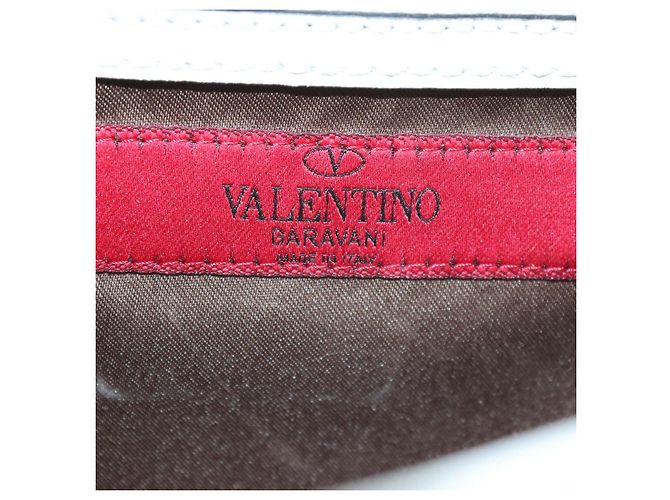 mala Valentino de couro branco com laço e alça de mão - vista 5