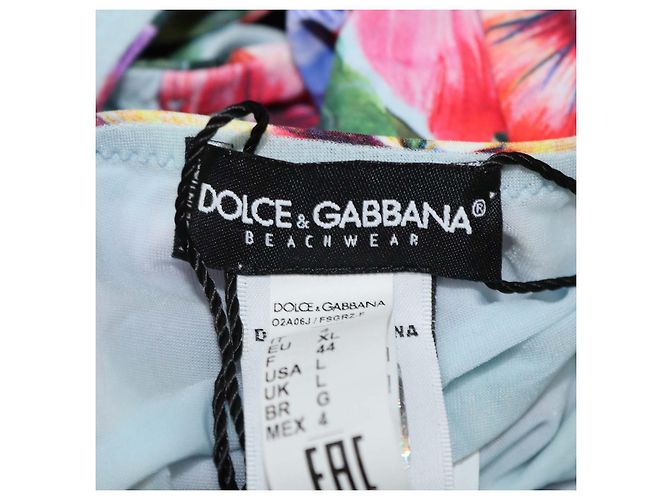 Dolce & Gabbana Bikini-Set mit buntem Blumenprint Blau - Ansicht 6
