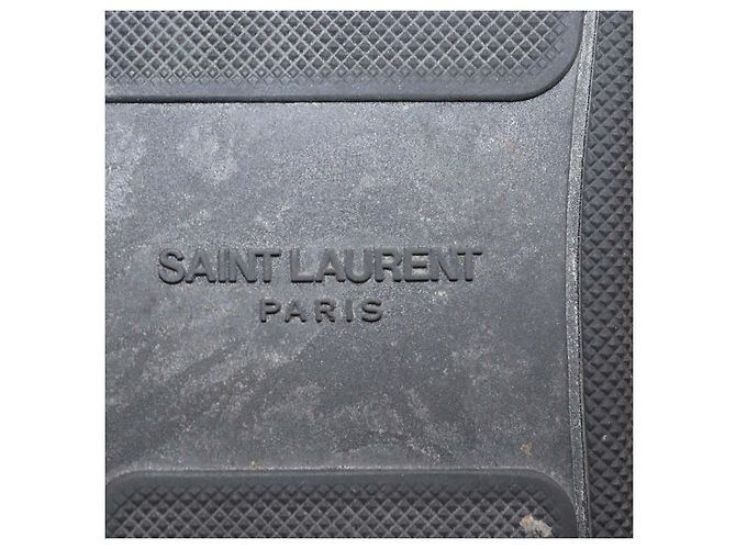 Autre Marque Sneakers alte SL16H Saint Laurent in pelle nera borchiata Nero - vista 6