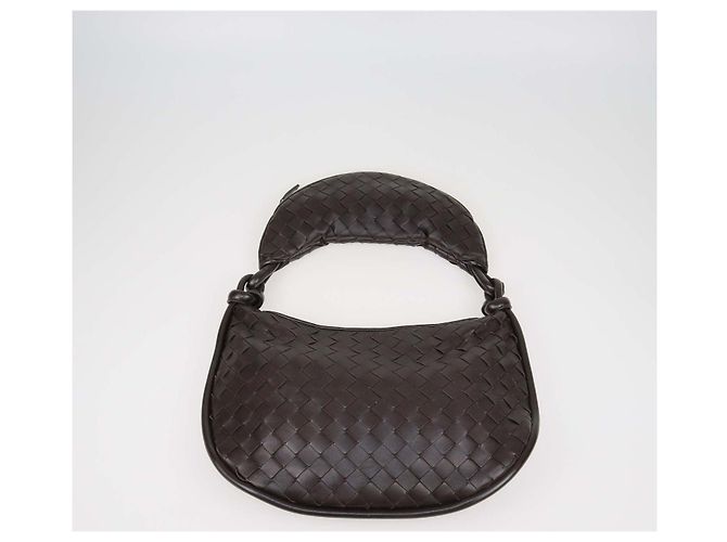 Borsa Gemelli media in pelle Intrecciato Cacao Bottega Veneta Nero - vista 4