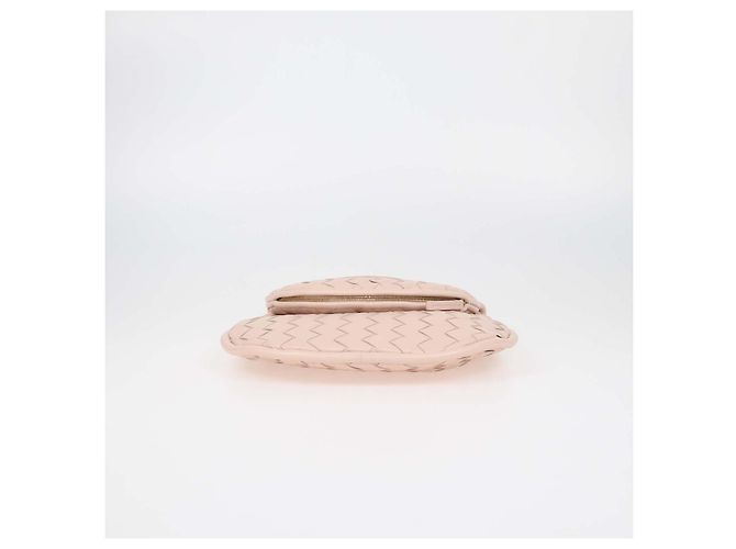 Picca borsa Gemelli in pelle Intrecciato rosa blush Bottega Veneta - vista 5