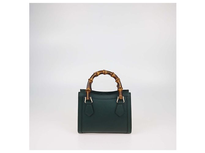 Borsa Gucci Small Diana in pelle verde - vista 3