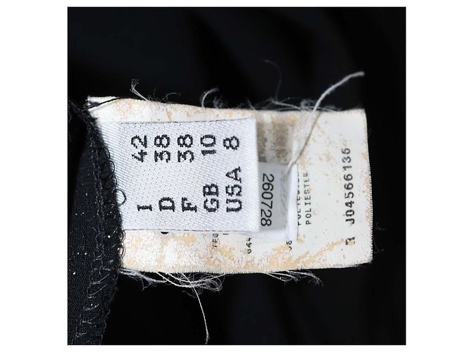 Moschino Cheap And Chic Moschino Cheap & Chic Schwarzes Mini-Kleid mit Rüschen und schmalen Trägern - Ansicht 6