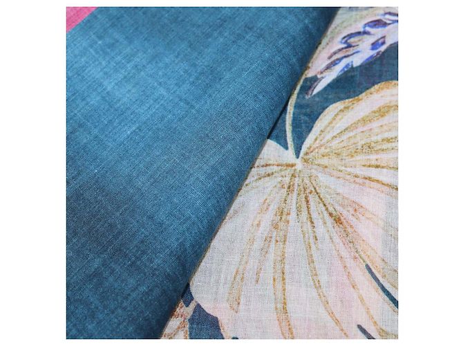 Zimmermann Pareo aus Baumwolle mit floralem Multicolor-Print Blau - Ansicht 4
