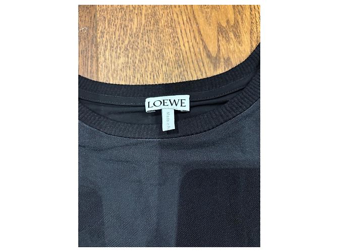Loewe Top de Malla Manga Larga Estampado Anthurium - Negro Roja - vista 3