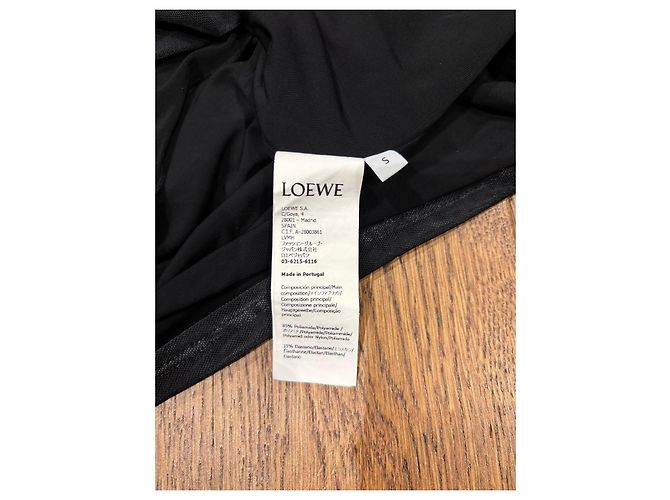 Loewe Top de Malla Manga Larga Estampado Anthurium - Negro Roja - vista 4