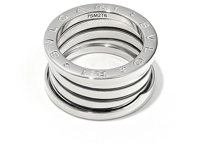 Bulgari Anel Bvlgari B.Zero1 3-Band Ouro Branco - vista 3
