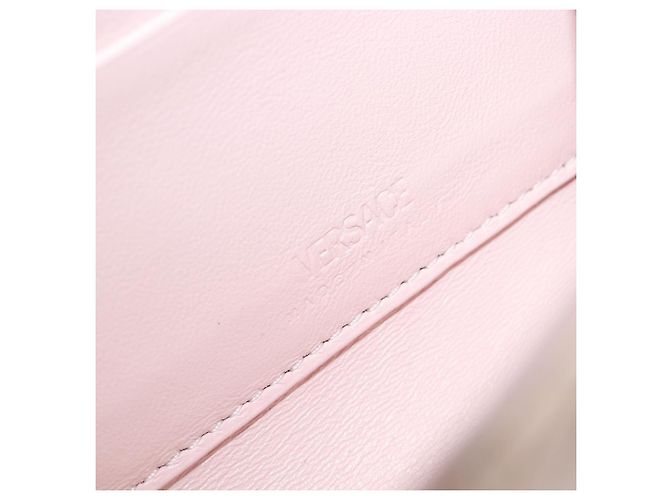Versace Greca Goddess Convertible Clutch Leather Mini Rosa - vista 6