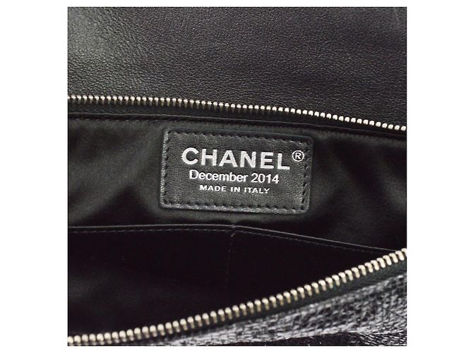 Chanel Chain Flap Quilted Iridescent Fabric Small Nero - vista 4