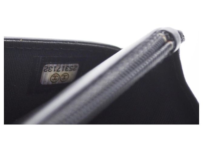 Chanel Boy Wallet on Chain Pelle Caviar Nera Nero - vista 18
