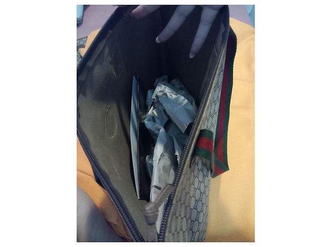 Gucci Plus Monogram Shopper Braun Beige PVC Dunkelbraun - Ansicht 11