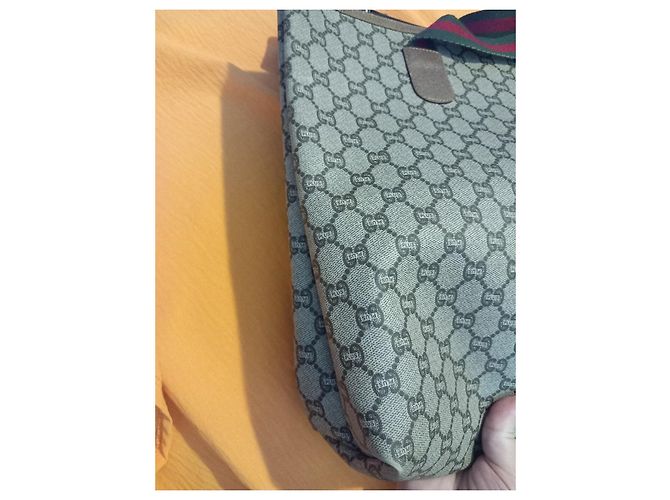 Gucci Plus Monogram Shopper Braun Beige PVC Dunkelbraun - Ansicht 4