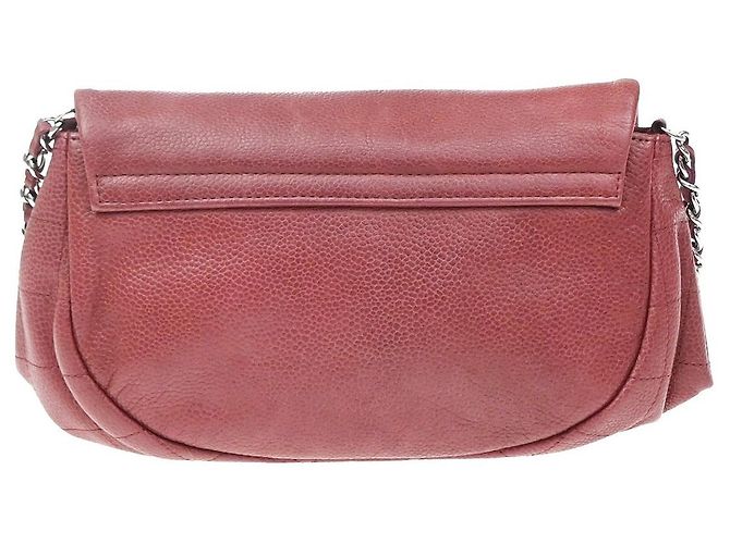 Chanel Timeless Half Moon Flap Caviar Medium Vermelho - vista 2