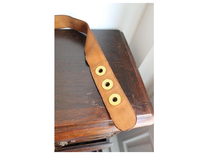 Hermès High-Waist Gürtel aus schwarzem Leder mit Goldknöpfen Golden - Ansicht 7
