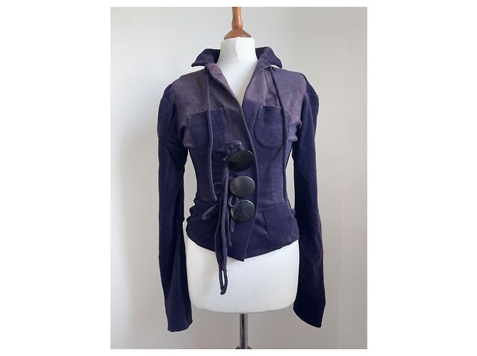 Vivienne Westwood Gold Label 'Dressed to Scale' Jacke Dunkelviolett - Ansicht 4