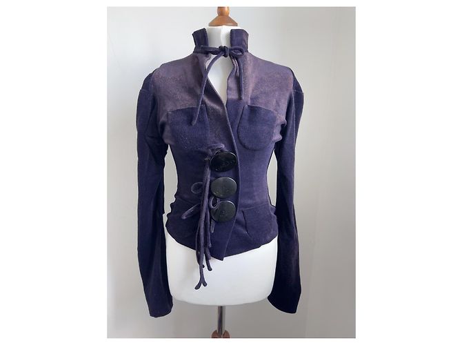 Vivienne Westwood Gold Label 'Dressed to Scale' Jacke Dunkelviolett - Ansicht 5