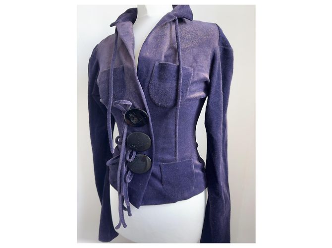 Vivienne Westwood Gold Label 'Dressed to Scale' Jacke Dunkelviolett - Ansicht 9
