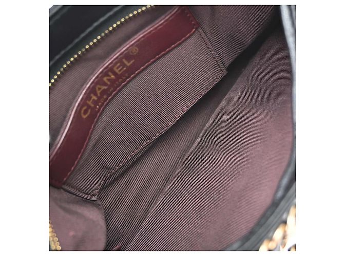 Chanel Chain Frame Lambskin Nero - vista 3
