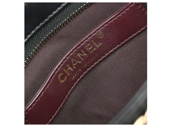 Chanel Chain Frame Lambskin Nero - vista 4