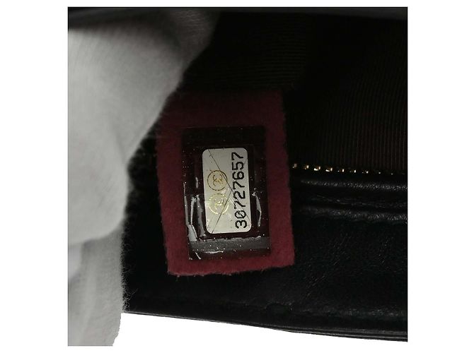 Chanel Chain Frame Lambskin Nero - vista 5