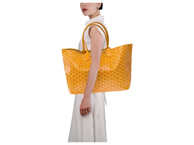 Saint Louis GOYARD Saint-Louis Bag in Yellow Canvas - 103927 - view 13