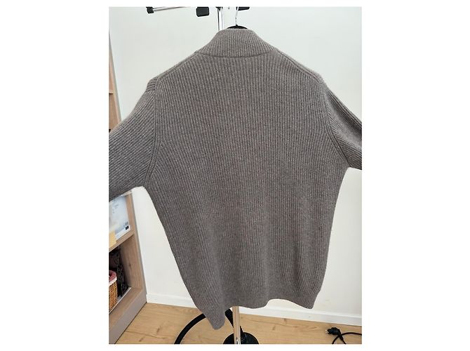 Autre Marque Della Ciana Herren-Kaschmir-Cardigan Braun - Ansicht 3